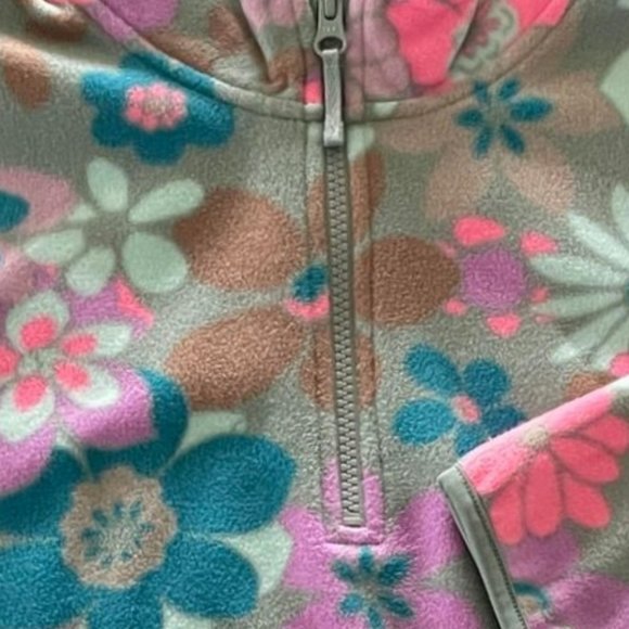 5/$20 NEW 18 XXL Girls Floral Crop Microfleece Jacket - Picture 2 of 4